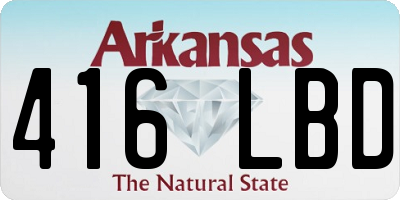AR license plate 416LBD