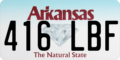 AR license plate 416LBF