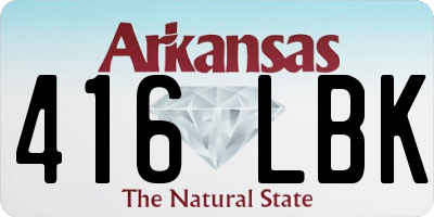 AR license plate 416LBK