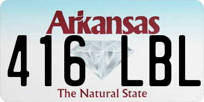 AR license plate 416LBL