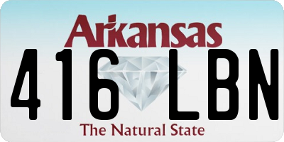 AR license plate 416LBN