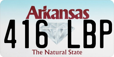 AR license plate 416LBP