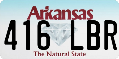 AR license plate 416LBR