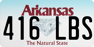 AR license plate 416LBS