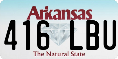 AR license plate 416LBU