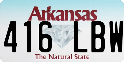 AR license plate 416LBW