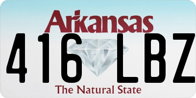 AR license plate 416LBZ