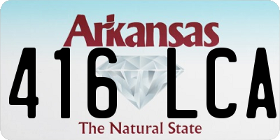 AR license plate 416LCA
