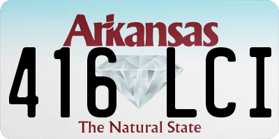 AR license plate 416LCI