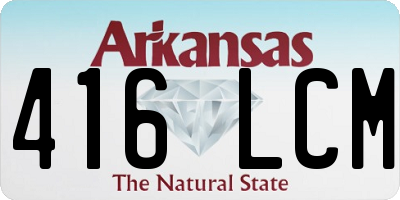 AR license plate 416LCM