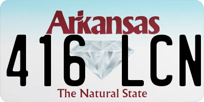 AR license plate 416LCN