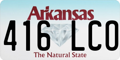 AR license plate 416LCO