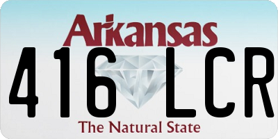 AR license plate 416LCR