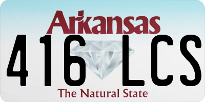 AR license plate 416LCS