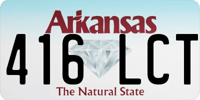 AR license plate 416LCT
