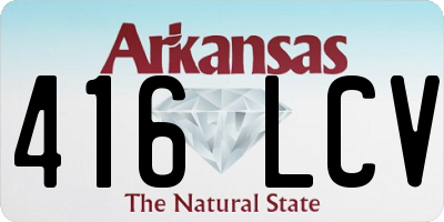 AR license plate 416LCV