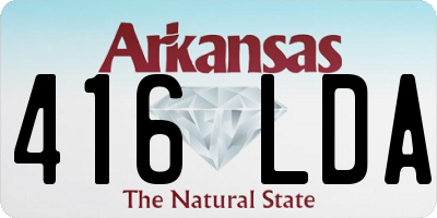 AR license plate 416LDA