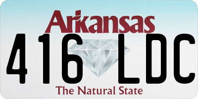 AR license plate 416LDC