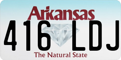 AR license plate 416LDJ