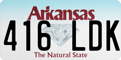 AR license plate 416LDK