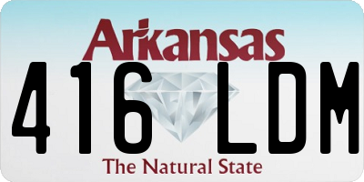 AR license plate 416LDM