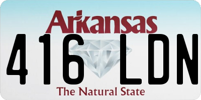 AR license plate 416LDN