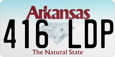 AR license plate 416LDP