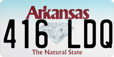 AR license plate 416LDQ