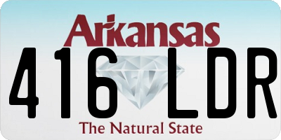 AR license plate 416LDR