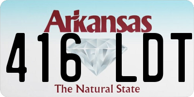 AR license plate 416LDT