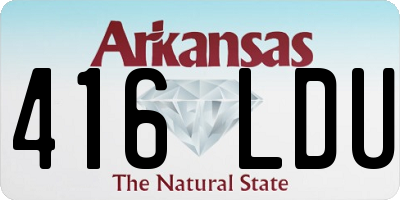 AR license plate 416LDU