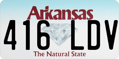 AR license plate 416LDV