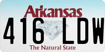 AR license plate 416LDW