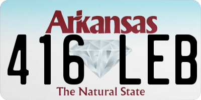 AR license plate 416LEB