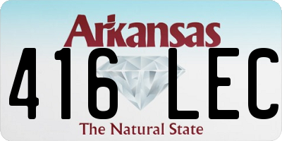 AR license plate 416LEC