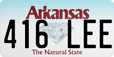 AR license plate 416LEE