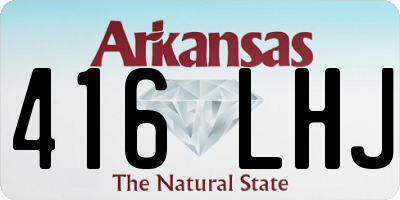 AR license plate 416LHJ