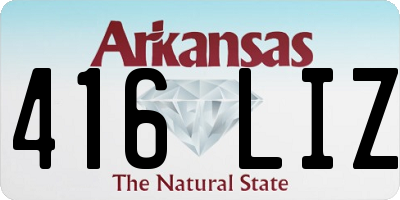AR license plate 416LIZ