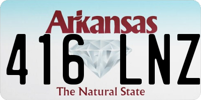 AR license plate 416LNZ