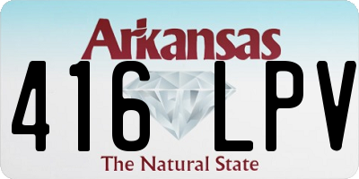 AR license plate 416LPV
