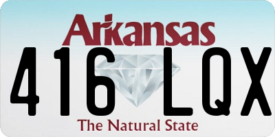 AR license plate 416LQX
