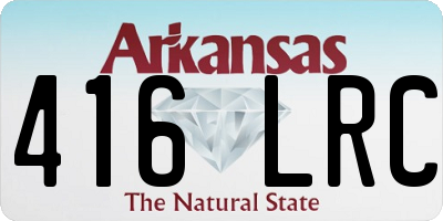 AR license plate 416LRC
