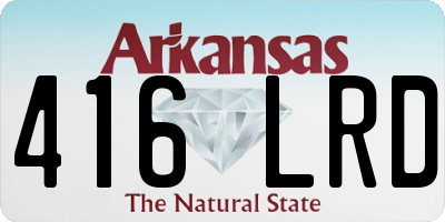 AR license plate 416LRD