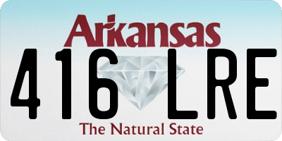 AR license plate 416LRE