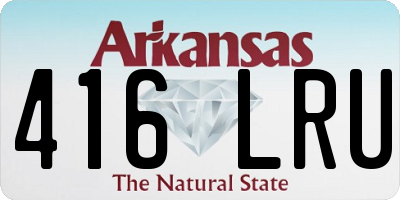 AR license plate 416LRU