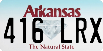 AR license plate 416LRX