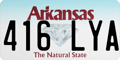 AR license plate 416LYA