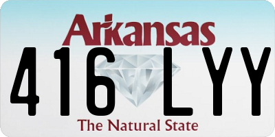 AR license plate 416LYY