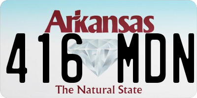 AR license plate 416MDN