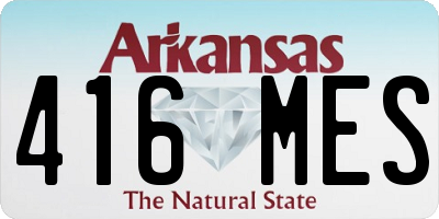 AR license plate 416MES